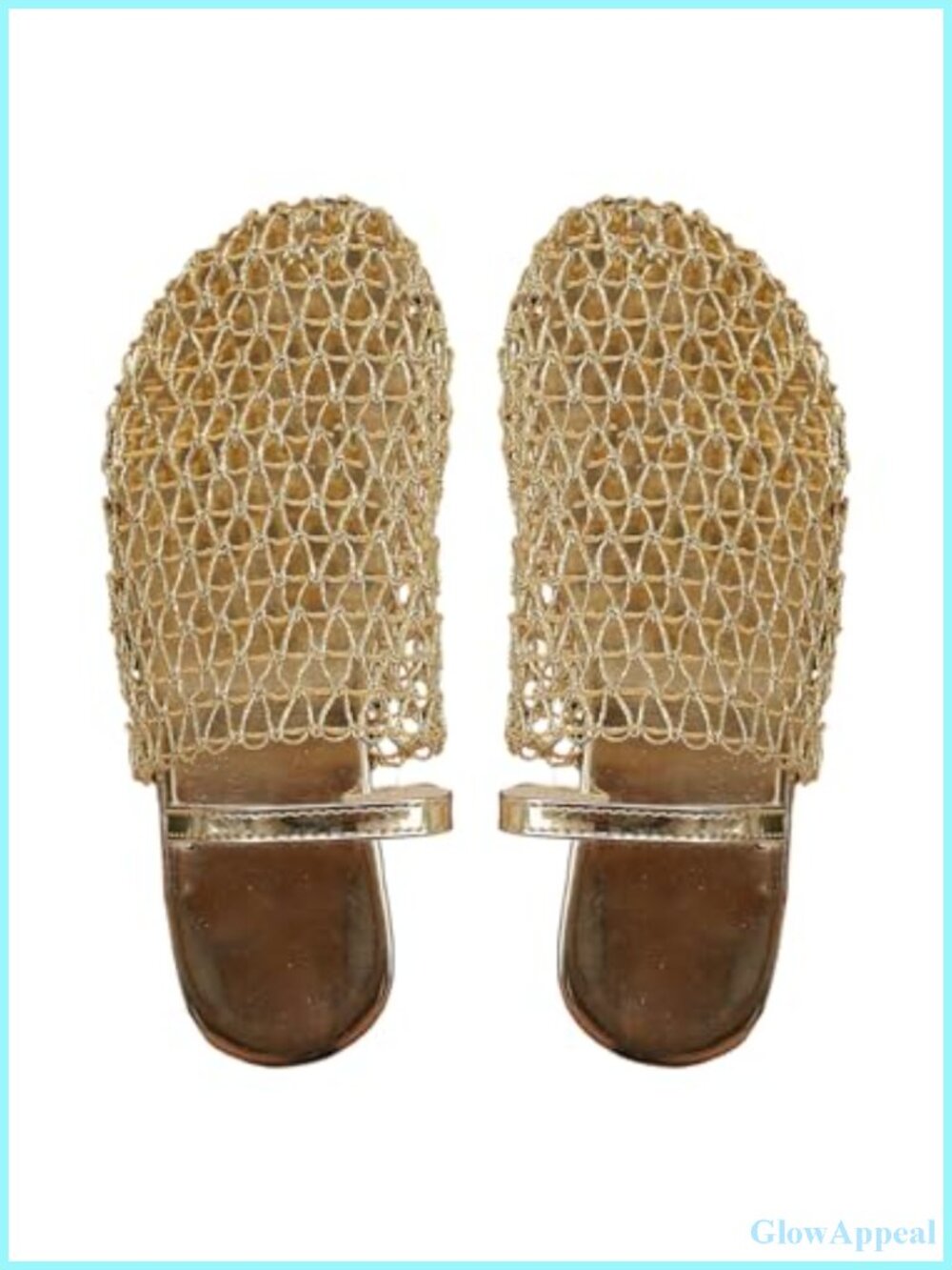 Women's Mesh Closed Toe Flat Sandals Woven Slides Breathable Summer Mules